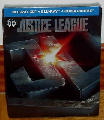 Justice League Steelbook BD 3D + Blu-Ray New Sealed