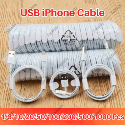 Wholesale USB Cable 3/6Ft Charger Cord For iPhone 14 13 12 11 XR XS X 8 7 6 Plus