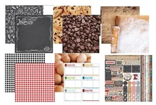 In the Kitchen 12X12 Scrapbook Papers and Stickers Set