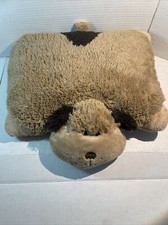 Pillow Pet Pee-Wee Plush Dog Brown Puppy Foldable Stuffed Animal Toy Lovey 17