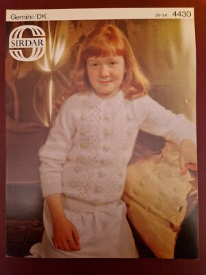 Sirdar - DK - Kinder Mädchen Pullover - Original Strickanleitung - K172