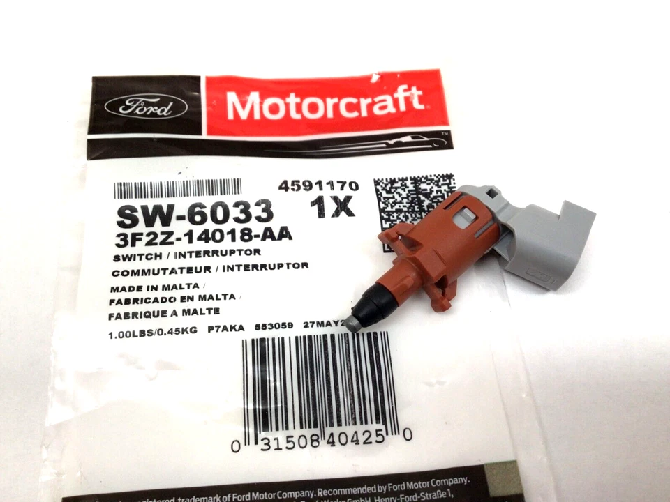 Interruptor de lámpara de advertencia Ajar puerta delantera trasera derecha Ford Lincoln Mercury nuevo OEM Foto 3 de 4