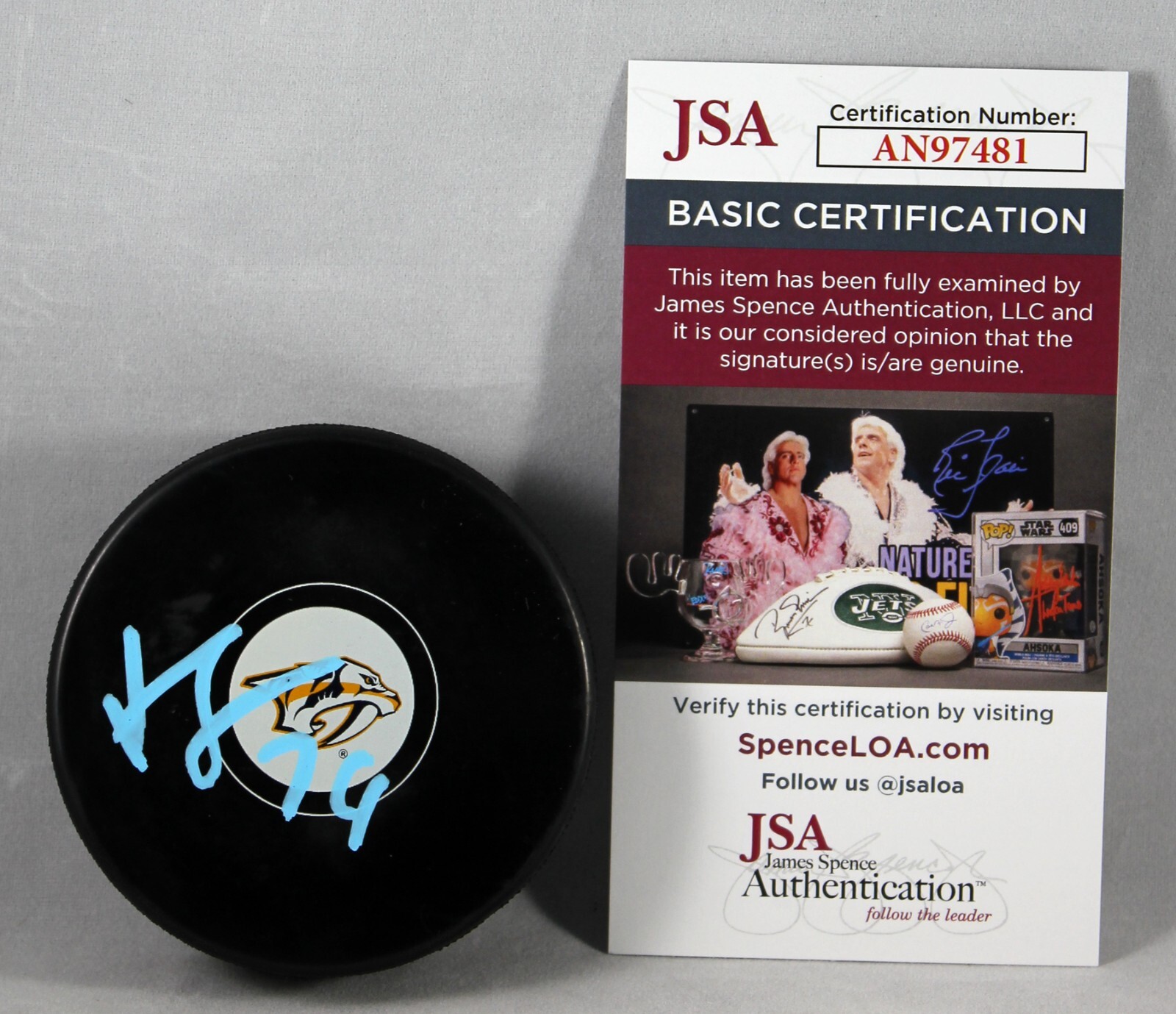 Juuse Saros Autographed Signed Nashville Predators Puck NHL All-Star +JSA COA 