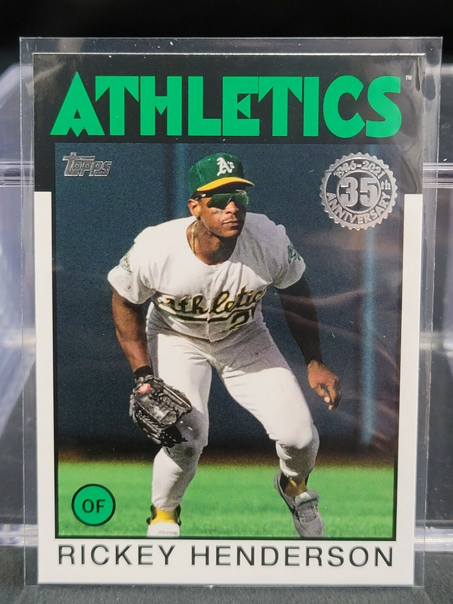 2021 TOPPS Baseball Rickey Henderson #86B-80 Oakland Athletics 