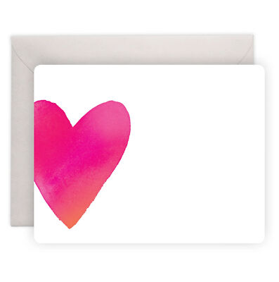 E. Frances - Big Heart Flat Notes, Box of 8