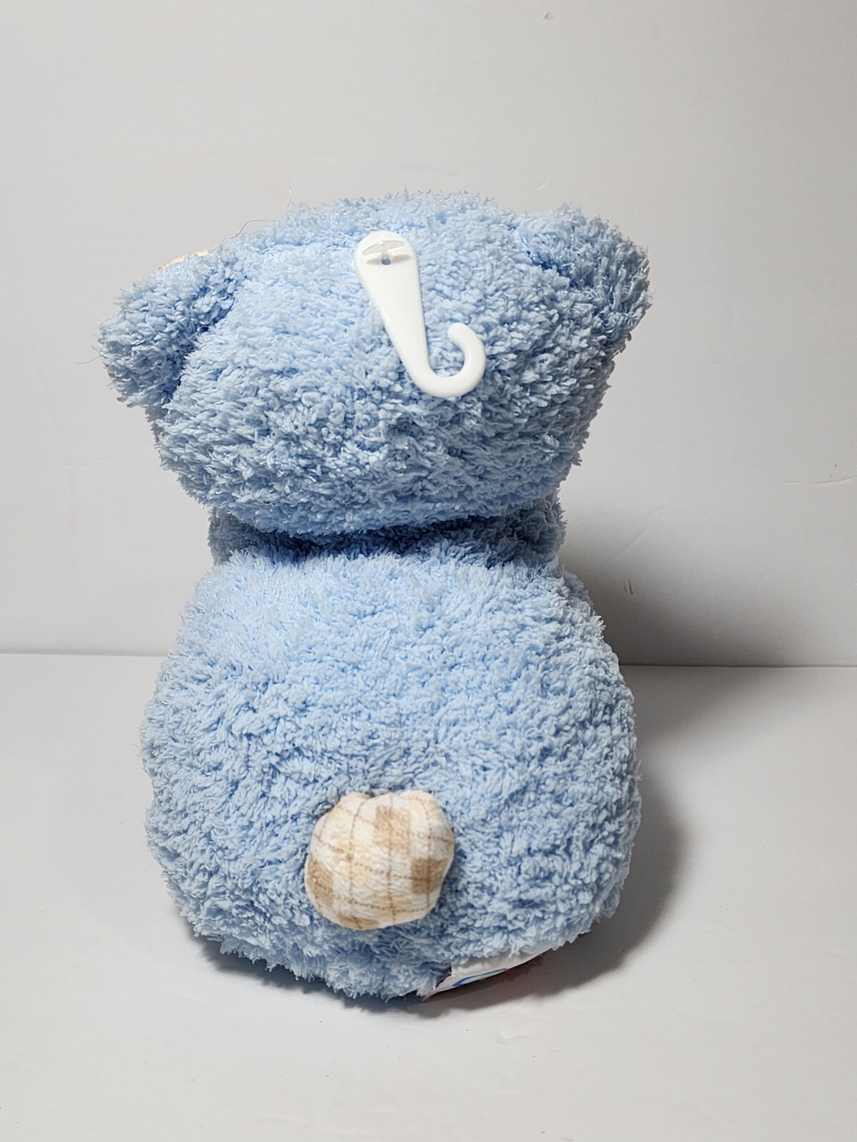 COCALO BABY BLUE & BROWN TEDDY BEAR CHAMOIS SOFT STUFFED ANIMAL PLUSH TOY 14"