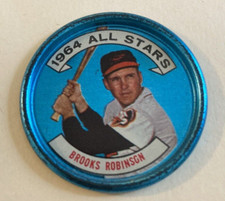1964 TOPPS BROOKS ROBINSON (H O F) #125 ALL STAR COIN $6.99 STARTING BID