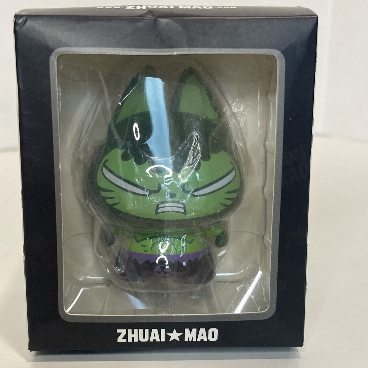 置物 maocat Black Maneki Neko Cat Collector Figurine Japanese Lucky Cat Charm