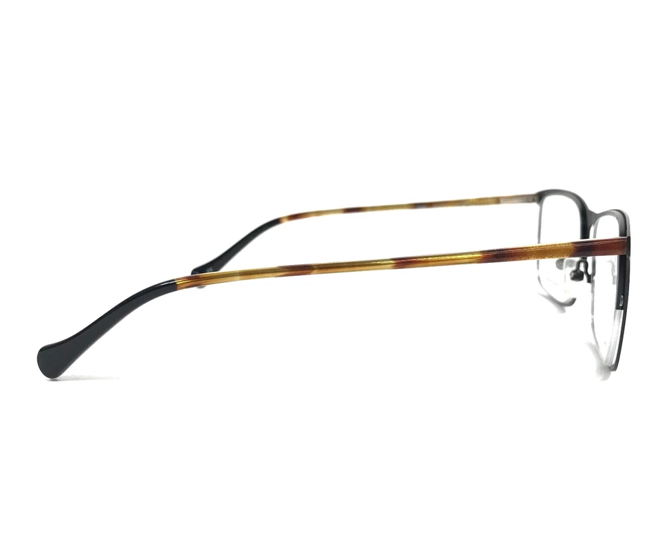 Monturas de gafas Lucky Brand D308 NEGRAS tortuga rectángulo borde completo 54-19-145 Foto 4 de 4