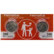 FRESH 2 PCS RENATA CELL BATTERIES 390 LR113 SR1130W V10GS V390