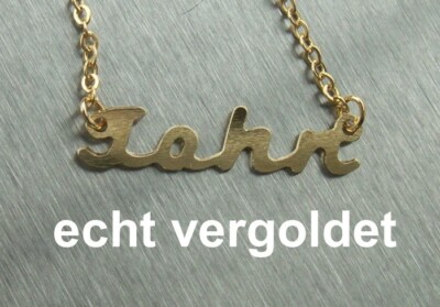 Elegant Necklace John Gold Plated Name Necklace New