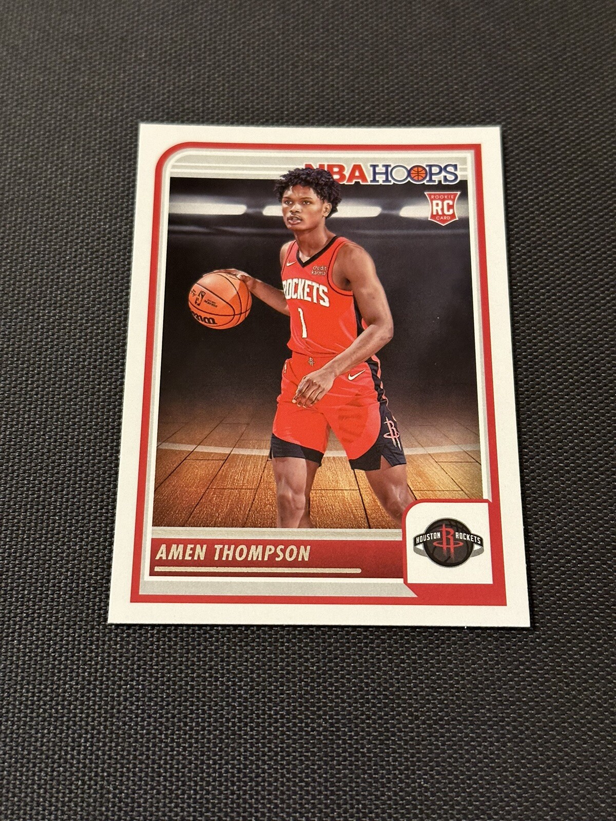 2023-24 NBA Hoops Amen Thompson RC Rookie #242 Base Rockets