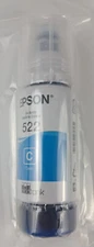Epson Genuine 522 Cyan Ink Bottle Exp. 04/2026 Free Shipping