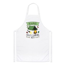 Beware Pazzo Campeggio Ragazzo Chef Grembiule Festival Tenda Happy Camper Cucina