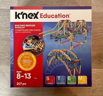 K nex Building Bridges Model Set 207 Pieces 79433 Educational S.T.E.M. Toy