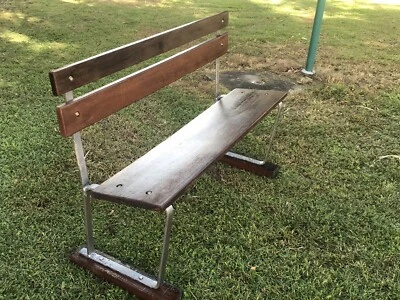 Small Hardwood Garden Bench Seat Lounging Relaxing