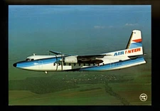 Aviation Airplane Airline postcard P.I. #373 Fokker F27 500 Air Inter