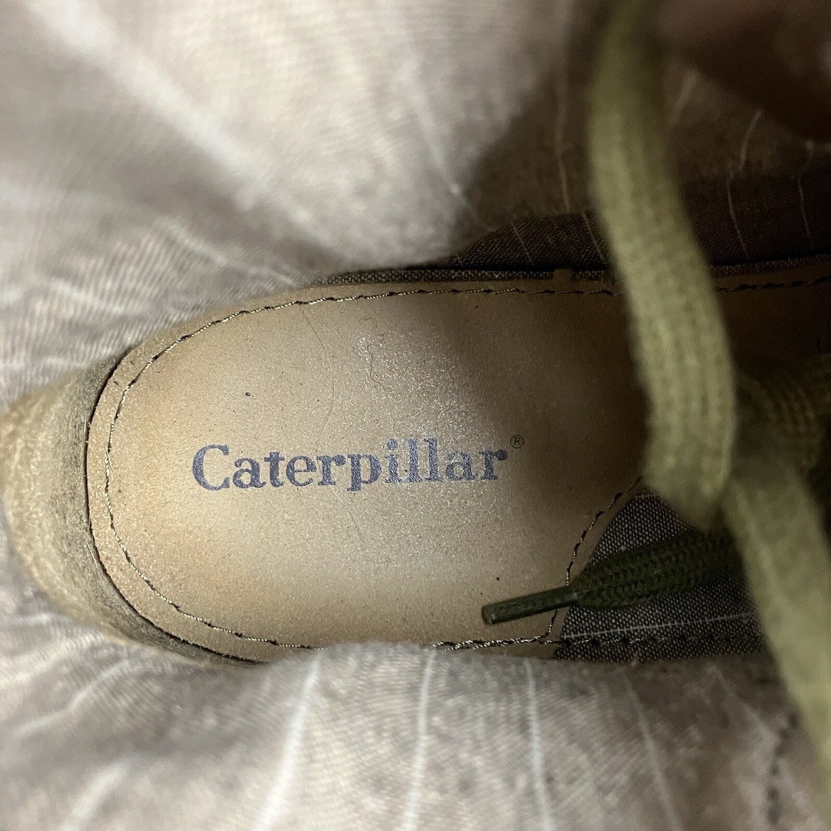 CAT Caterpillar Men’s Size 11.0 Delve Olive Khaki Leather Combat Boots Lace Zip Amazon.com | Caterpillar Men main image 3