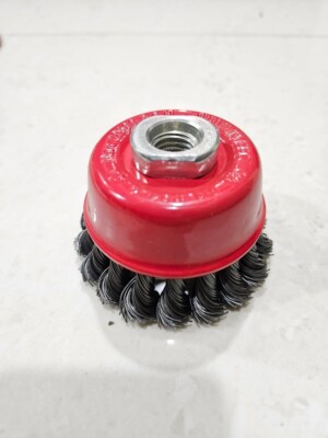 Osborn 2008608151 Twist Knot Cup Brush M14 65mm 0.5mm Steel Wire Pack of 10 Nos