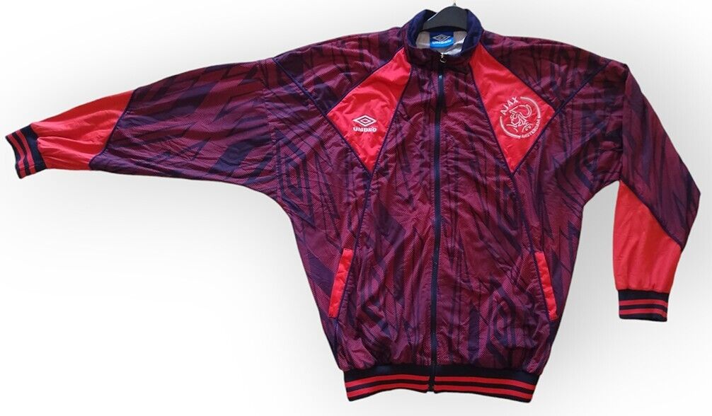 Vintage Ajax Amsterdam 1994-95 Umbro Training Jacket Soccer Vintage Ajax Amsterdam 1994-95 Umbro Training Jacket Soccer