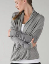 Lululemon Iconic Wrap Sweater Size 4 Gray