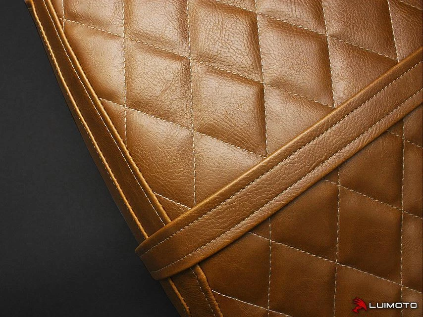 Funda asiento Honda CB1100 2013 2014 2015 2016 Luimoto marrón claro Foto 4 de 4