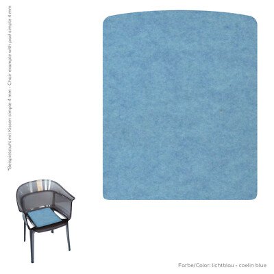 Eco Filz Auflage 4mm einlagig  geeignet für Kartell Papyrus
