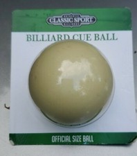 Classic Sport BILLIARD CUE BALL Official Size Ball 2.25