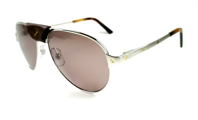 Cartier sunglasses DE CT0034S Santos color 003 Palladium ...