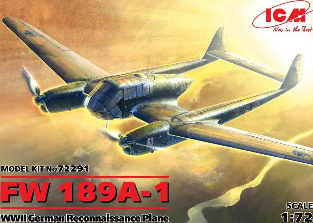ICM - Fw 189A-1 WWII German Reconnaissance Plane - Model Kit - 1:72 Scale - Image 2