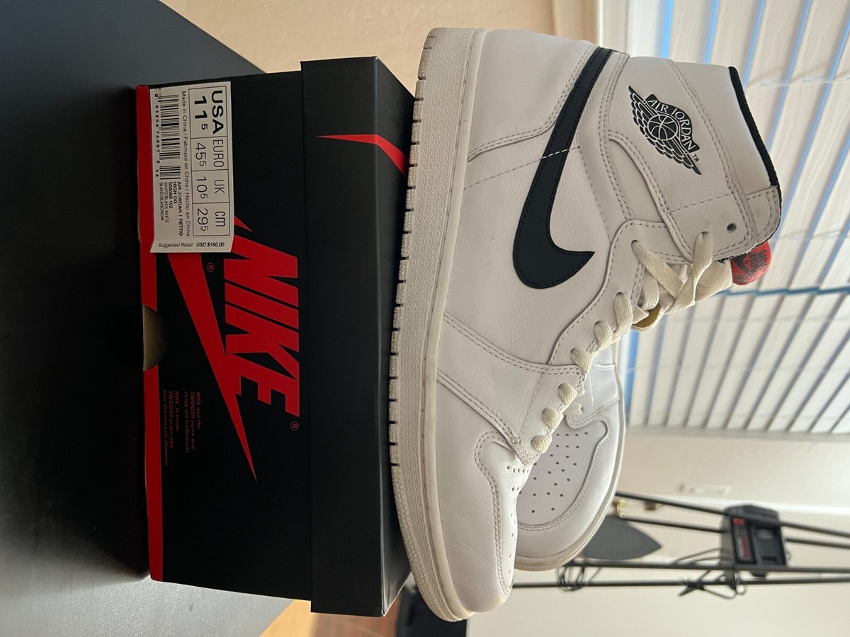 Air Jordan 1 Retro High OG Premium Yin Yang White Size 11 - 2016