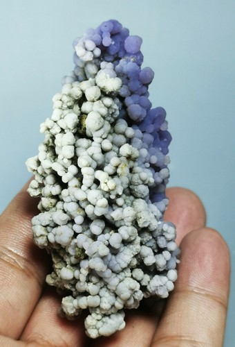 Grape Agate Purple Botryoidal Chalcedony Crystal Polished Raw Reiki Sphere Egg - Picture 7 of 12
