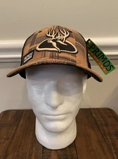 SPEAK THE LANGUAGE Hunting Hat PRIMOS Stretch Fit Camouflage Brown Black NEW