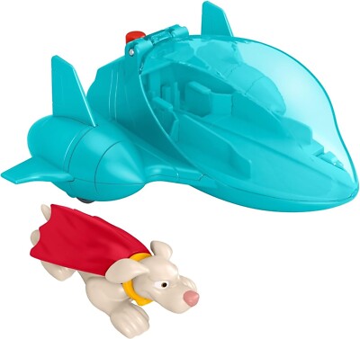 Fisher-Price DC League Super-Pets Preschool Super Launch Krypto Figure & Jet