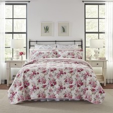 Quilt Set 100 Cotton Reversible All Season Bedding with Matching Shams