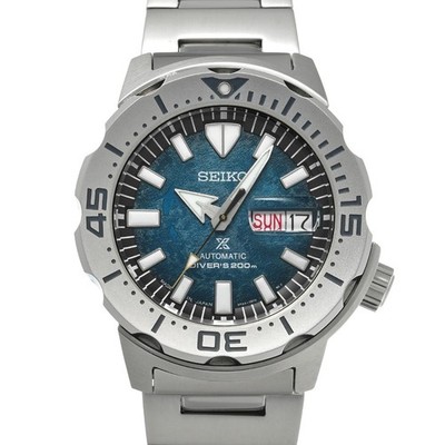 Seiko Prospex Monster Diver Herrenuhr Blau Robust Uhr