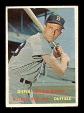 1957 Topps #217 Gene Stephens Red Sox VG *9v