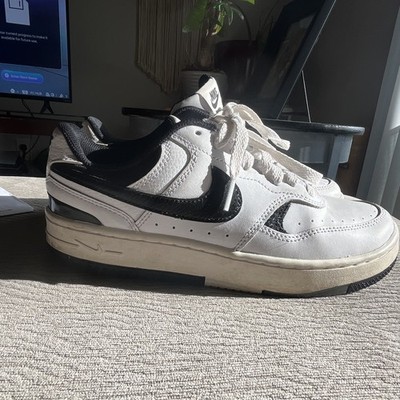 Nike Gamma Force Men s Low Top Leather Lace-Up Sneakers White/Black DX9176-100