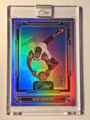 2024-25 Panini One and One #49 Bam Adebayo Purple #/25