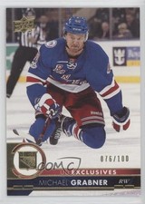 2017-18 Upper Deck Exclusives 76/100 Michael Grabner #129 01qm