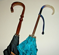 Vintage Umbrella Lot Japan Taiwan Lucite Handles Cute Collection Blue Red Black