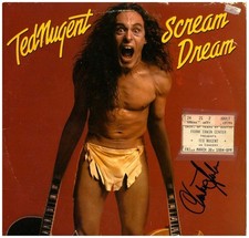 Charlie Huhn Signed Ted Nugent Scream Dream Album Cover