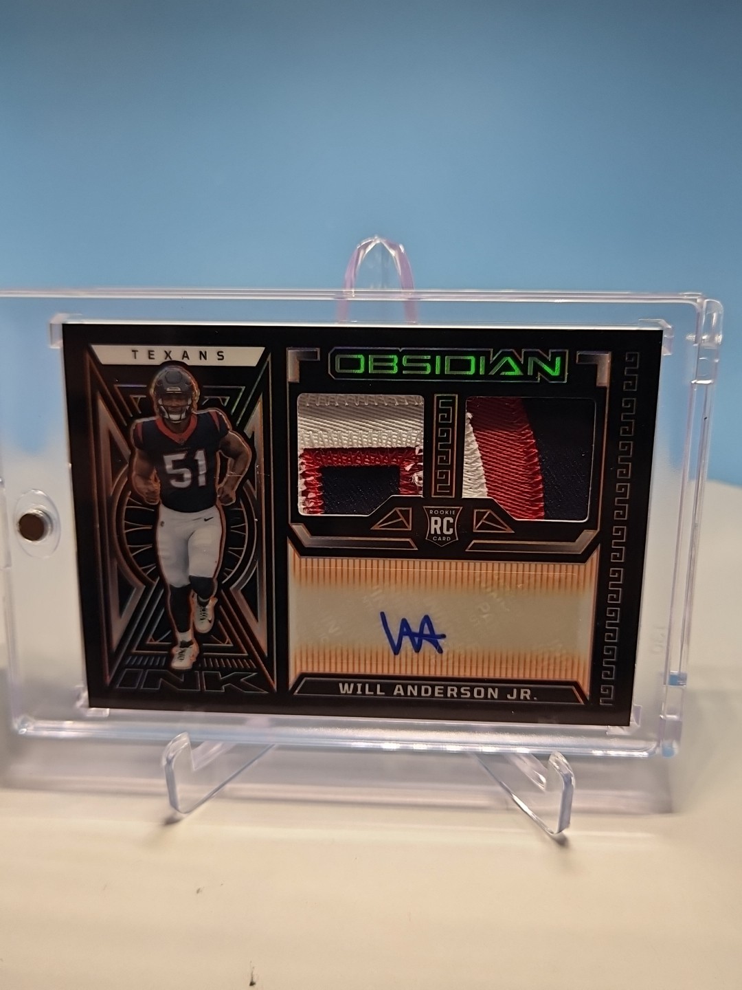 2023 Panini Obsidian - Rookie Will Anderson #RJI-WAN Orange /49 (AU, MEM, RC)