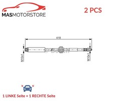 BREMSSCHLAUCH BREMSLEITUNG PAAR HINTEN BOSCH 1 987 481 058 2PCS A FÜR MAZDA 5