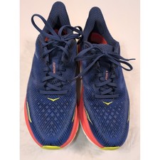 Hoka Clifton 9 Women's Running Shoes Blue Coral Yellow Size 8