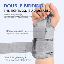 NEW Wrist Brace for Carpal Tunnel - Adjustable Night Support Brace with Splints