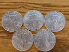 1 oz American Silver Eagle Coin - US Mint (Random Year - Lot of 5)