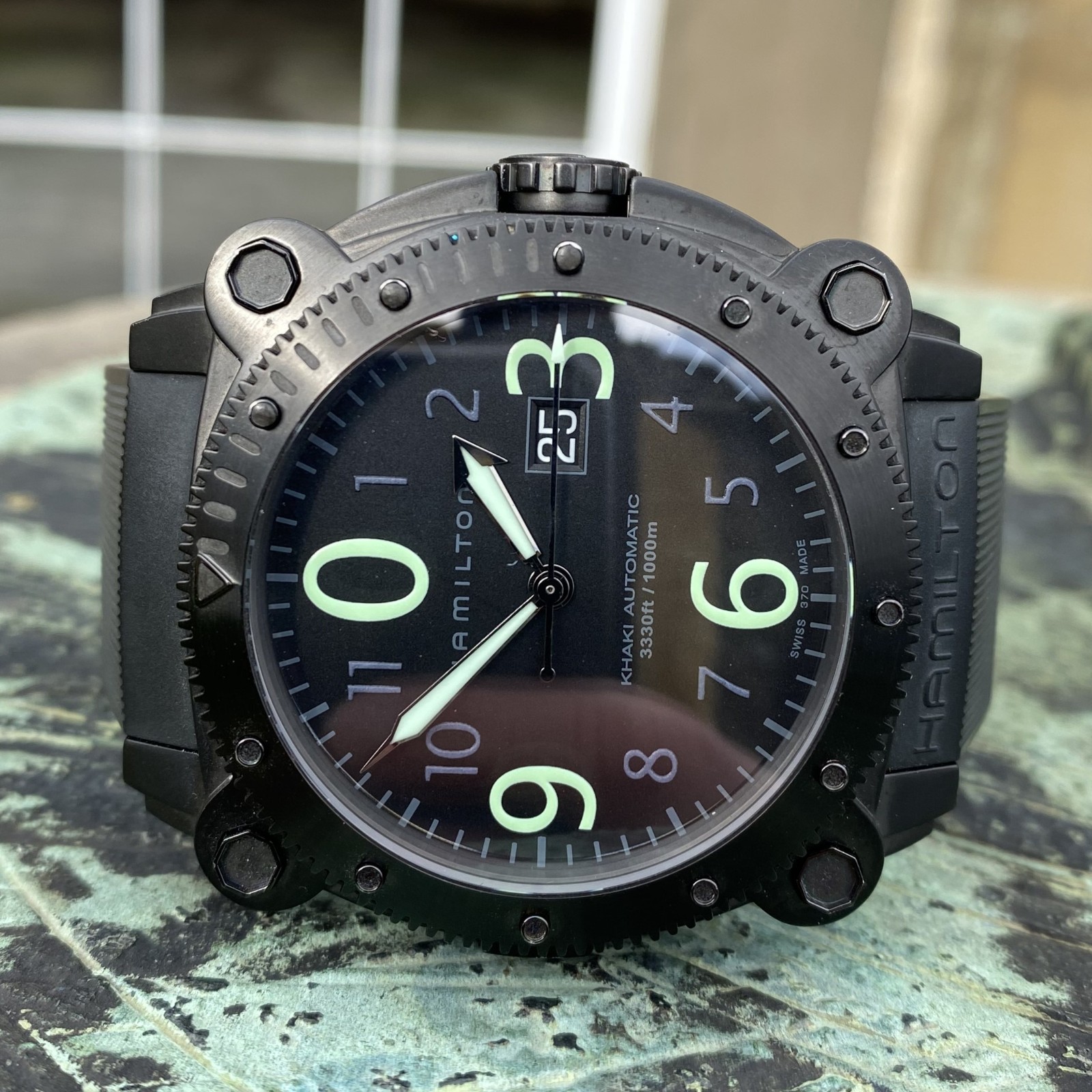 Hamilton Khaki BeLOWZERO Automatic 1000m Black PV… - image 8