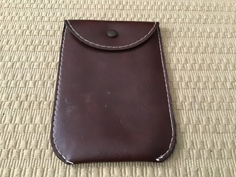 Travel Cigar Case Faux Brown Leather ( Soft)