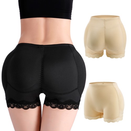 Hip Enhancer Fake Ass Knickers 4 Padded Removable Butt Lifter Bum Shaper Panties - Picture 2 of 13